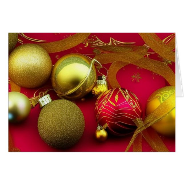 Julprydnadsföremål Red Velvet Hälsningskort (Framsidan Horizontal)