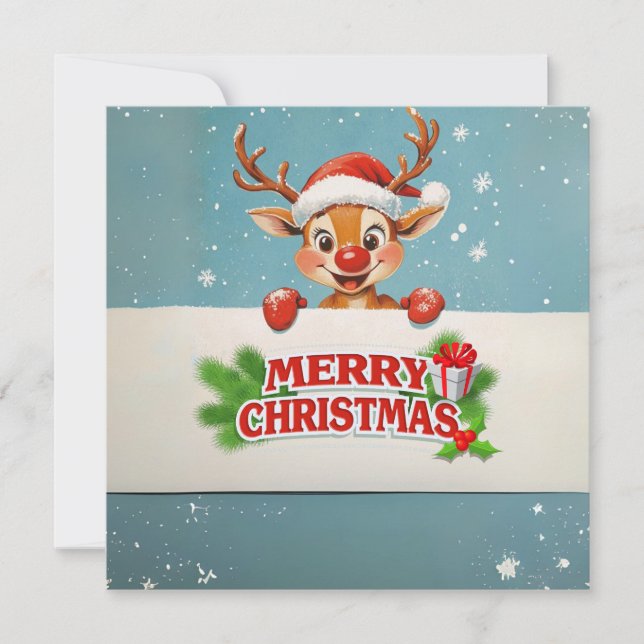 Julprydnadskort, helgdag (Framsida)