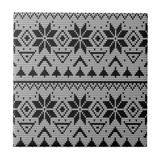 Julprydnadsskandalen nordiska vintern kakelplatta (Framsidan)