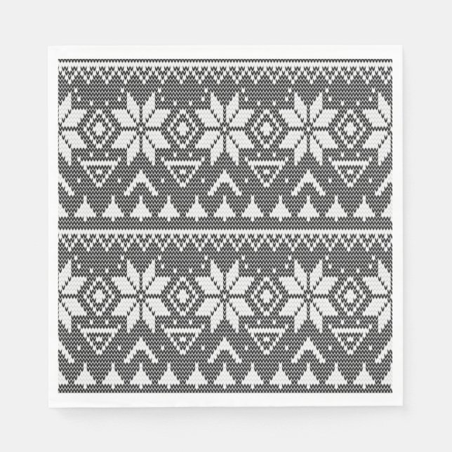 Julprydnadsskandalen nordiska vintern pappersservett (Framsidan)