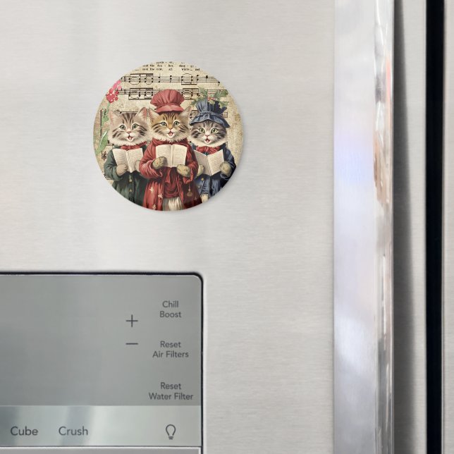 Julpsalmsande katter magnet (In Situ (Fridge))
