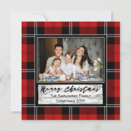 Julpset i jordbrukshuset, ett foto julkort