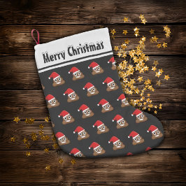 Julpuckel, emoji söt mönster liten julstrumpa