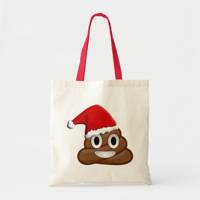 Julpuckel emoji tygkasse (Framsidan)