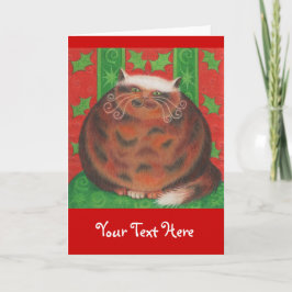 Julpud "Ditt text"-kort i hälsning Helgkort