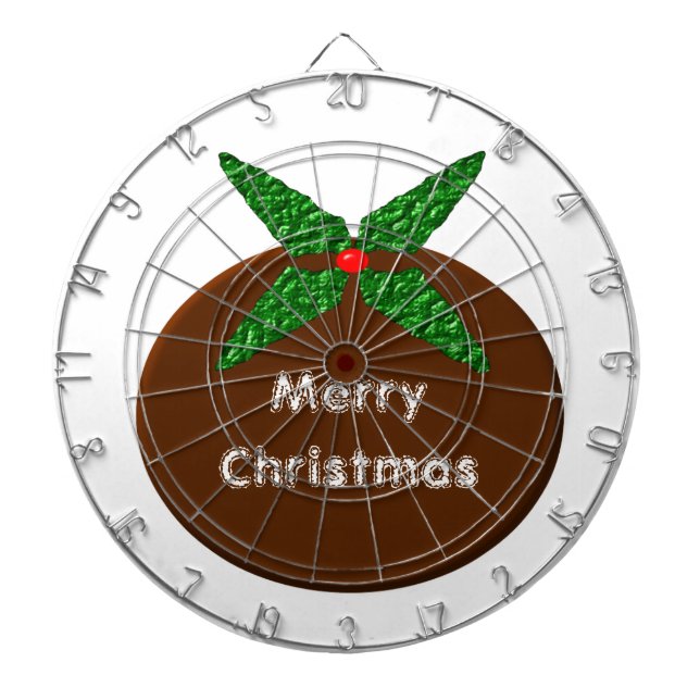 Julpudding Anpassade Dart Board Piltavla (Framsidan)