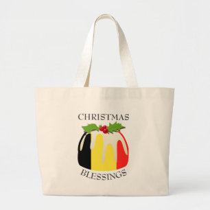 Julpudding BELGIEN FLAGGA Jumbo Tygkasse