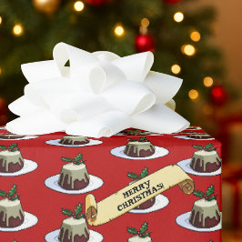 Julpudding God Jul! Julmuster Mönster Presentpapper