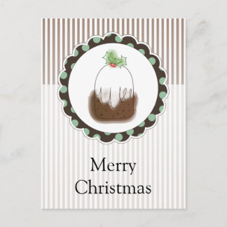 Julpudding Helg Vykort