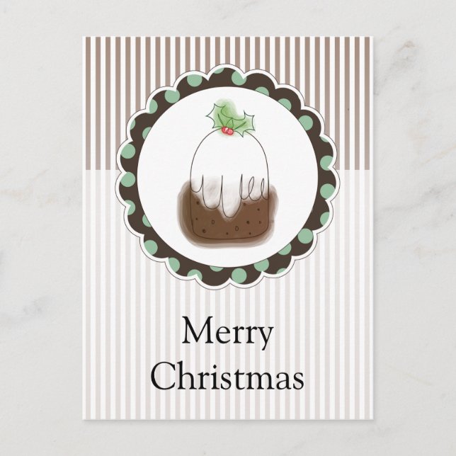 Julpudding Helg Vykort (Framsida)