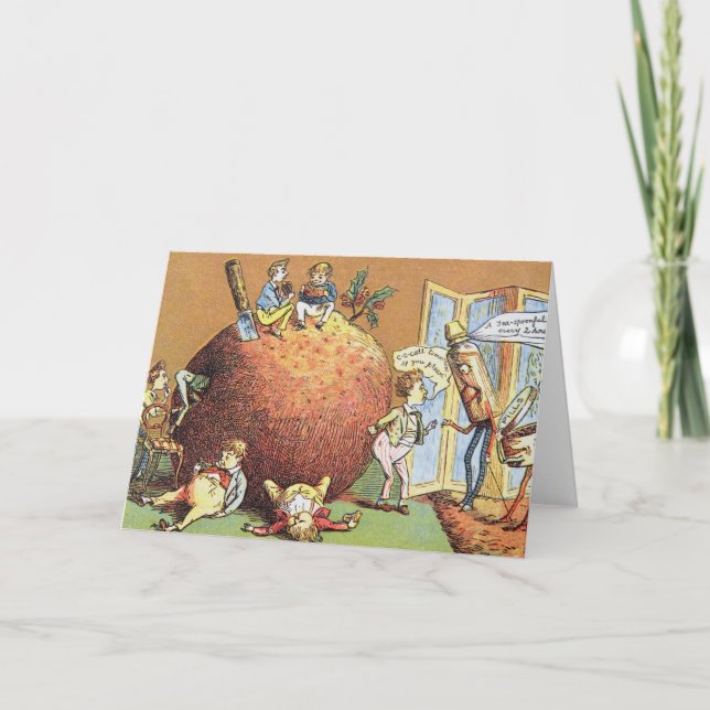 Julpudding Helgkort (Framsida)