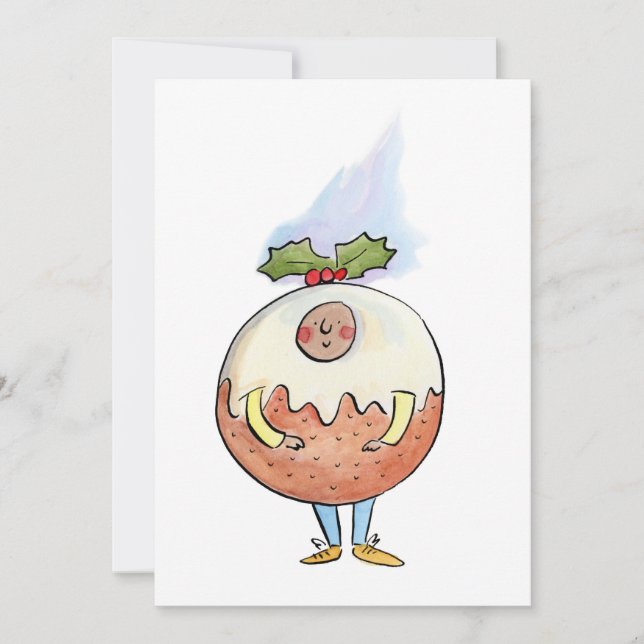 Julpudding Inbjudningar (Framsida)