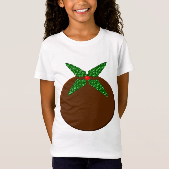 Julpudding Kids T Shirt (Framsida)
