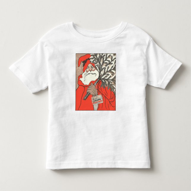 Julpudding och Germanic Santa Vector T Shirt (Framsida)