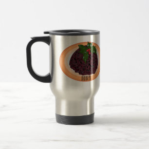Julpudding tecknad illustration resemugg