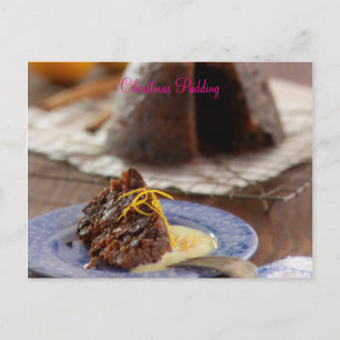 Julpudding Vykort