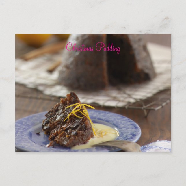 Julpudding Vykort (Framsida)