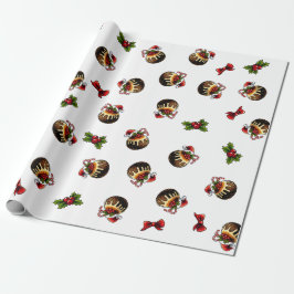 Julpudding Wrapping Papper Presentpapper