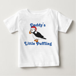 JulPuffin med den röda Santa hatten Tee Shirt