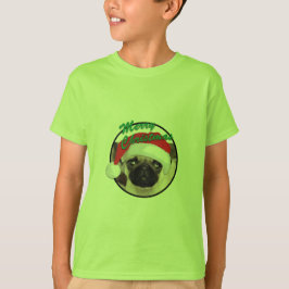 Julpug - Barns grundläggande T-Shirt