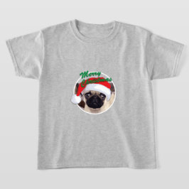 Julpug - Barns grundläggande T-Shirt