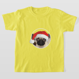 Julpug - Barns grundläggande T-Shirt