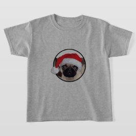 Julpug - Barns grundläggande T-Shirt