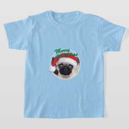 Julpug - Barns grundläggande T-Shirt