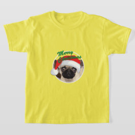 Julpug - Barns grundläggande T-Shirt