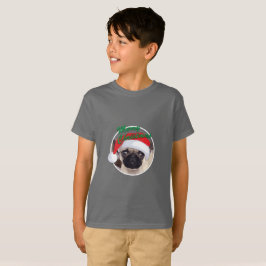 Julpug - Barns grundläggande T-Shirt