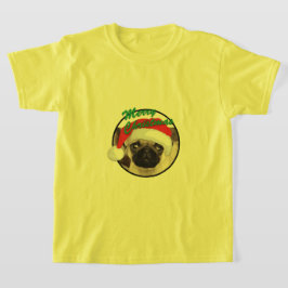 Julpug - Barns grundläggande T-Shirt