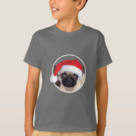 Julpug - Barns grundläggande T-Shirt