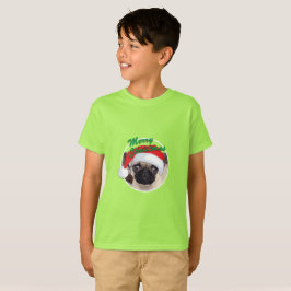 Julpug - Barns grundläggande T-Shirt