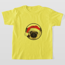 Julpug - Barns grundläggande T-Shirt