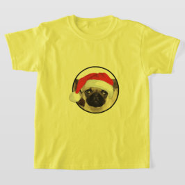 Julpug - Barns grundläggande T-Shirt