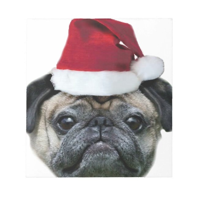 Julpug hund anteckningsblock (Framsida)