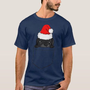 Julpug-Hund i fickan T Shirt
