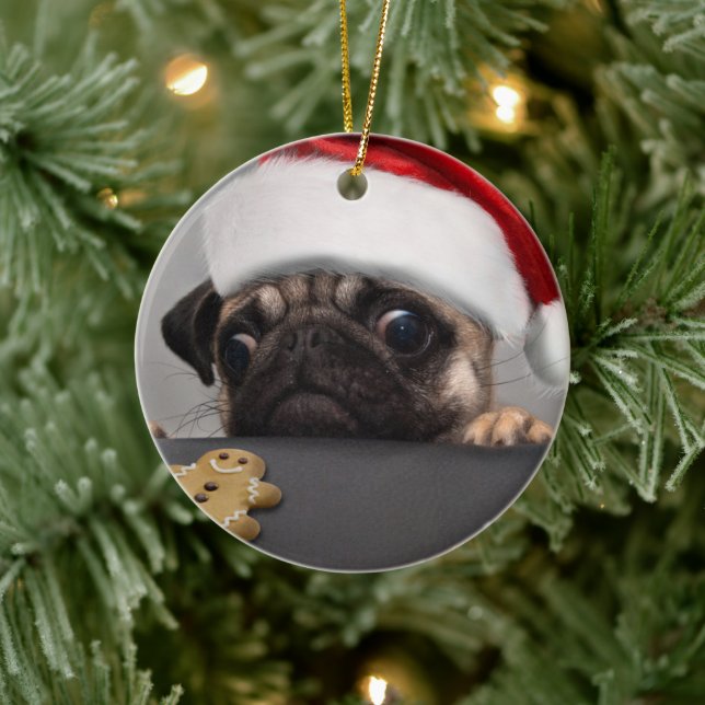 Julpug Julgransprydnad Keramik (Träd)