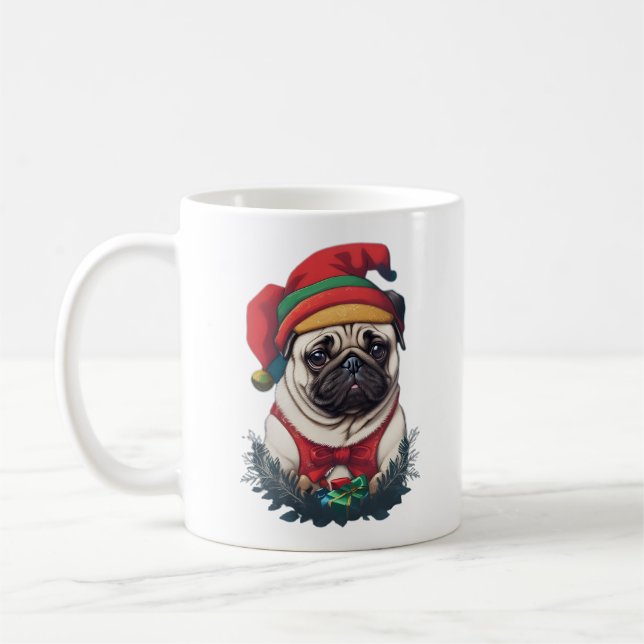 Julpug Kaffemugg (Vänster)