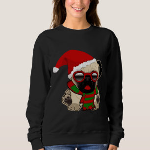 Julpug Puppy i Santa Hat Classic T-Shirt 2