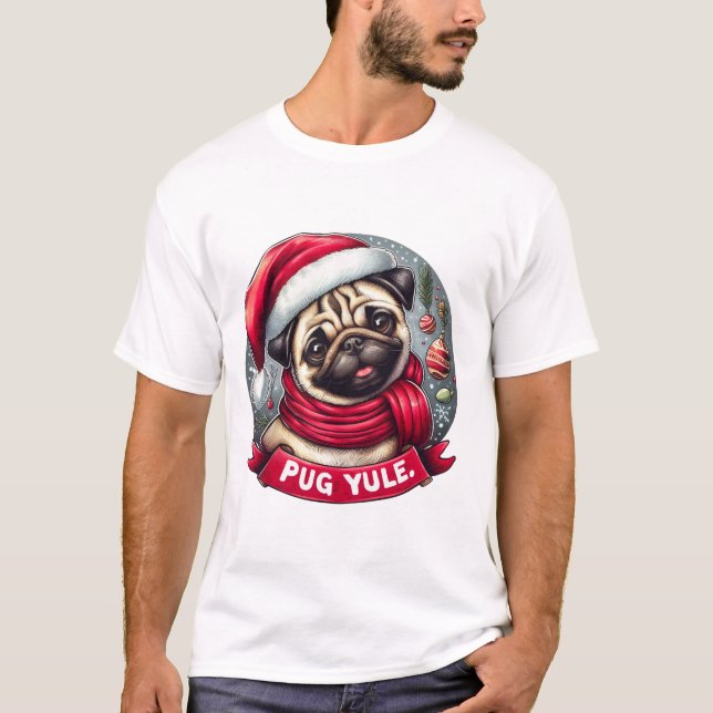 Julpug T Shirt (Framsida)