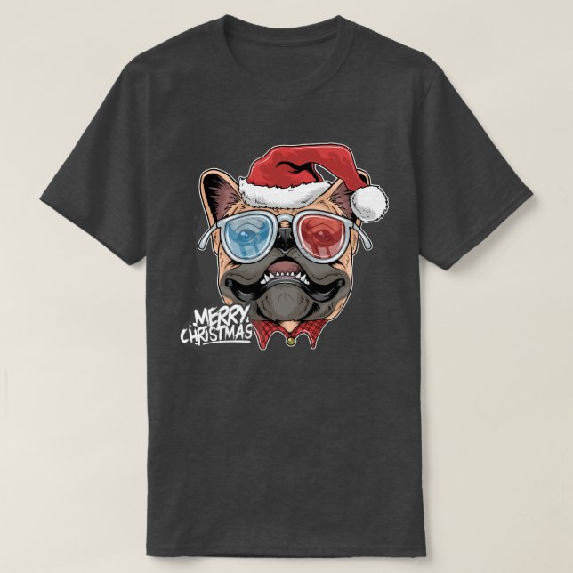 Julpug T Shirt (Design framsida)
