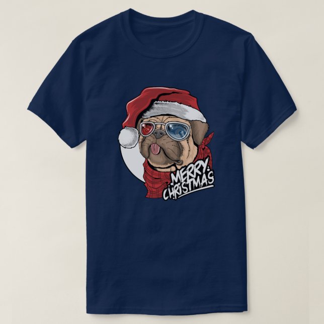 Julpug T Shirt (Design framsida)