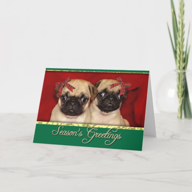 Julpuppvalpar Helgkort (Framsida)