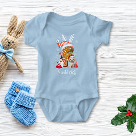 Julpuppy Gingerbröd Namn Brev F Boy T Shirt
