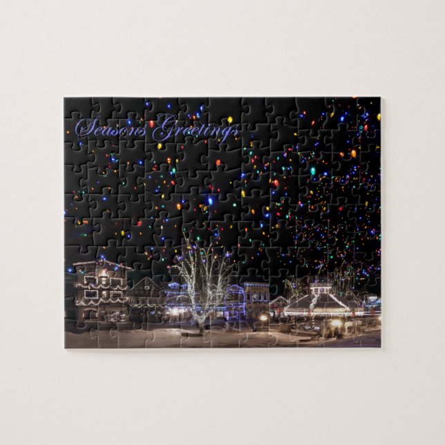 Julpussel:  'Nordligt ljus Pussel (Horisontell)