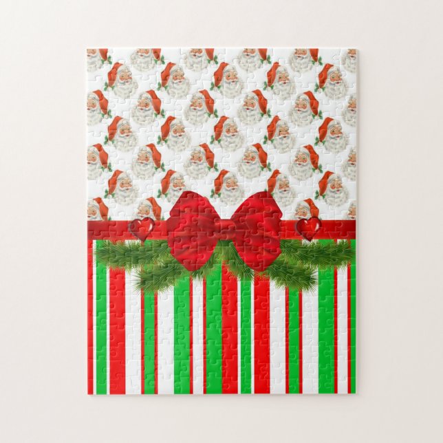 Julpussel Santa Rand Pussel (Vertikal)