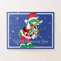 Julpussel TySANTAsaurus Rex 30 stort Biet
