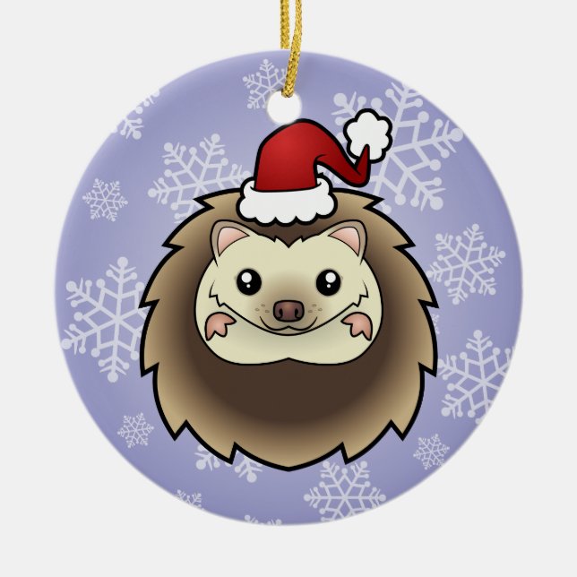 Julpygméigelkott Julgransprydnad Keramik (Framsidan)