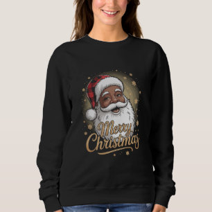 Julpyjamas för afroamerikaner Santa Claus T Shirt